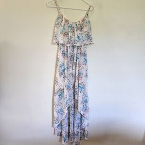 Disney Cinderella high-low maxi style floral print dress size small